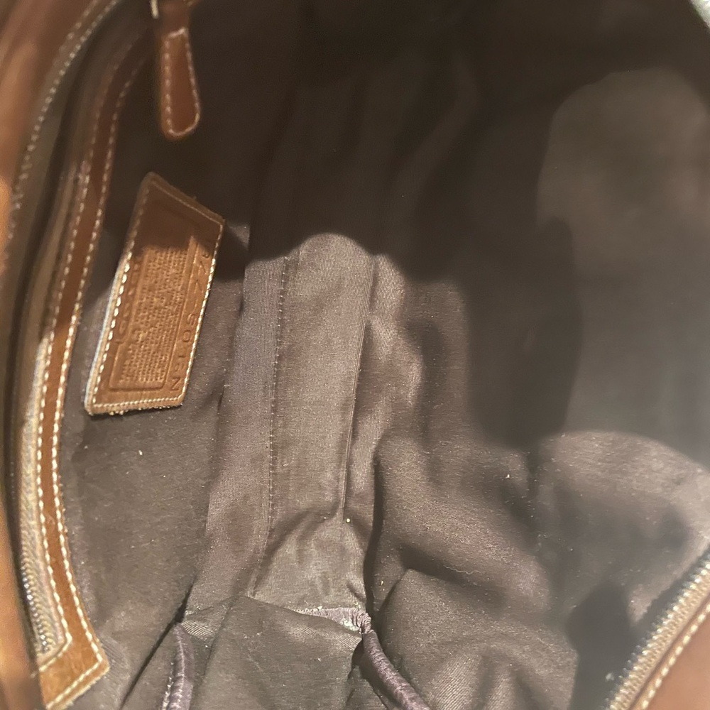 Coach .Brown Leather Handbag - Picture 7 of 16